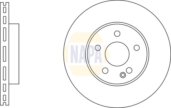 Napa NBD5236 Brake Disc - 1
