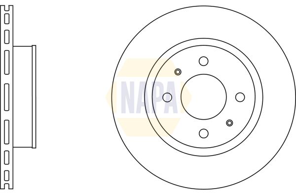 Napa NBD5253 Brake Disc - 1