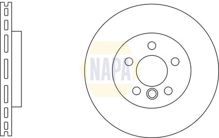 Napa NBD5254 Brake Disc - 1