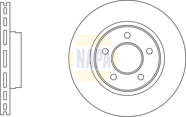 Napa NBD5256 Brake Disc - 1