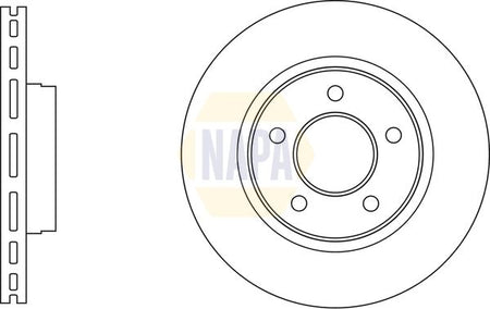 Napa NBD5256 Brake Disc - 1