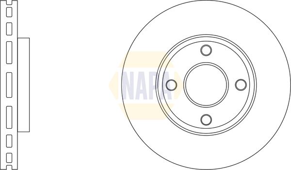 Napa NBD5268 Brake Disc - 1