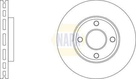 Napa NBD5268 Brake Disc - 1