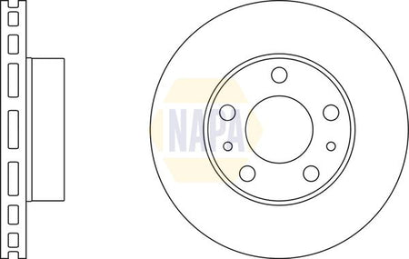 Napa NBD5277 Brake Disc - 1