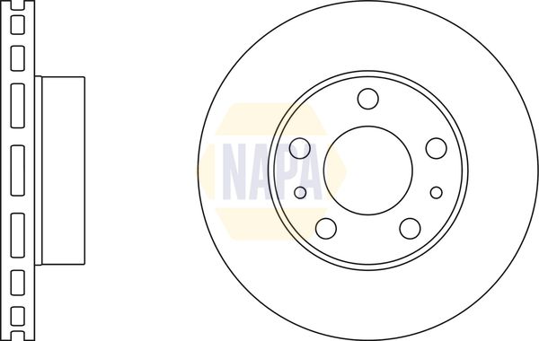 Napa NBD5277 Brake Disc - 1