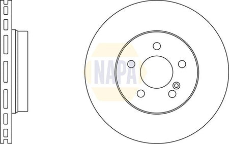 Napa NBD5281 Brake Disc - 1
