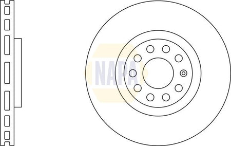 Napa NBD5282 Brake Disc - 1
