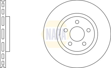 Napa NBD5295 Brake Disc - 1