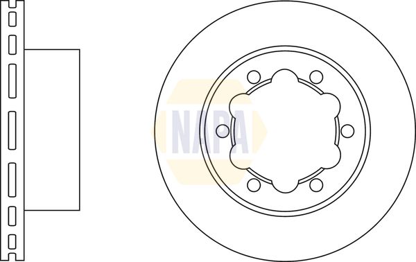 Napa NBD5306 Brake Disc - 1