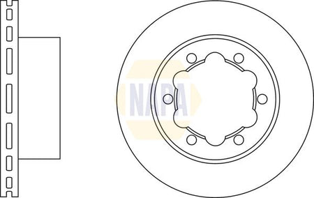 Napa NBD5306 Brake Disc - 1