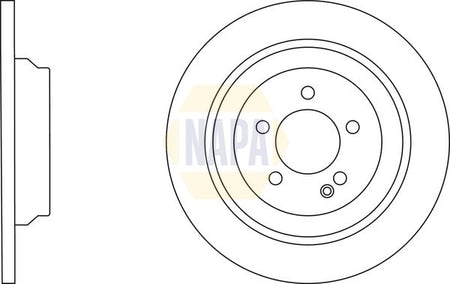Napa NBD5312 Brake Disc - 1