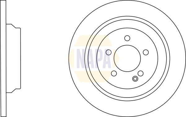 Napa NBD5312 Brake Disc - 1