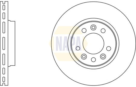 Napa NBD5314 Brake Disc - 1