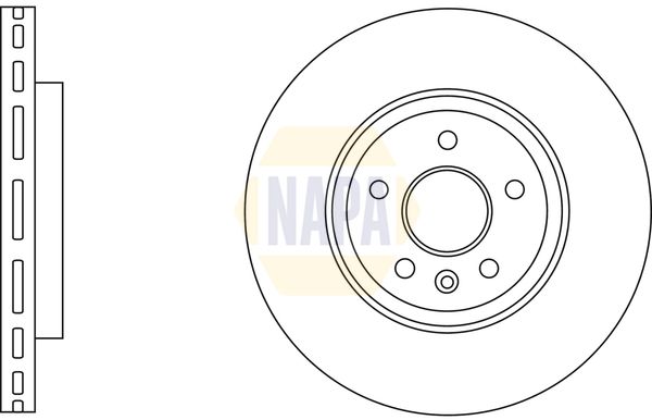 Napa NBD5317 Brake Disc - 2