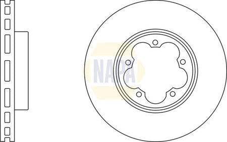 Napa NBD5319 Brake Disc - 1