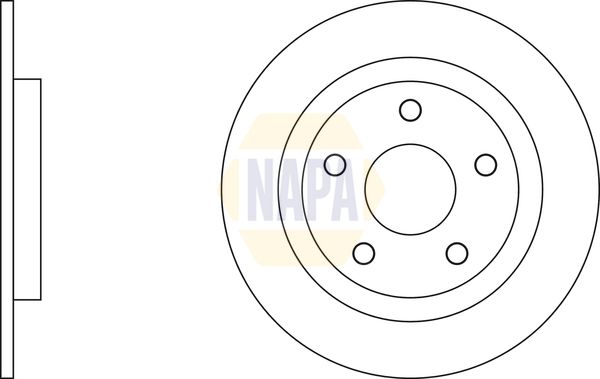 Napa NBD5325 Brake Disc - 1