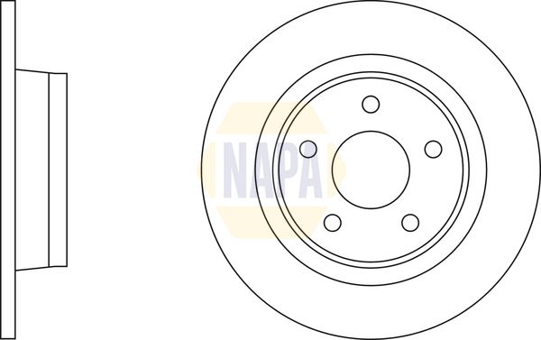 Napa NBD5331 Brake Disc - 2