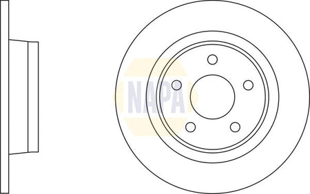 Napa NBD5331 Brake Disc - 2