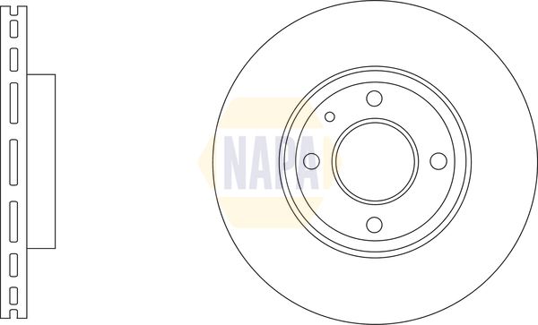 Napa NBD5333 Brake Disc - 1