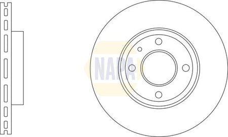 Napa NBD5333 Brake Disc - 1