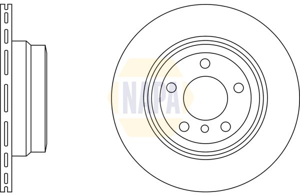 Napa NBD5335 Brake Disc - 1
