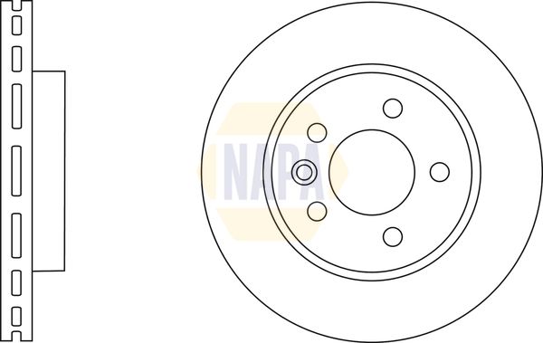 Napa NBD5340 Brake Disc - 1