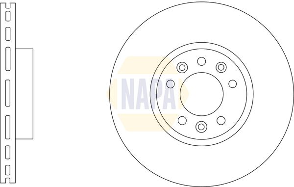 Napa NBD5341 Brake Disc - 1