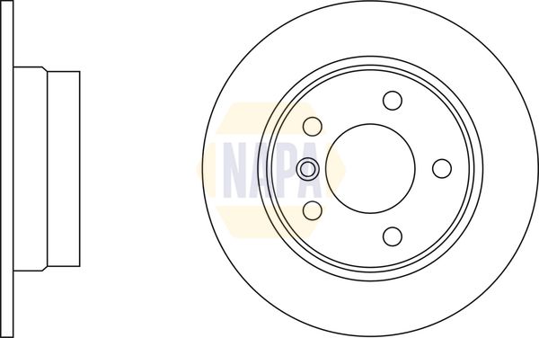 Napa NBD5344 Brake Disc - 2