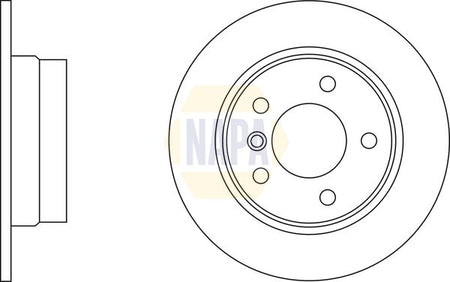Napa NBD5344 Brake Disc - 2
