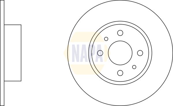 Napa NBD5349 Brake Disc - 2