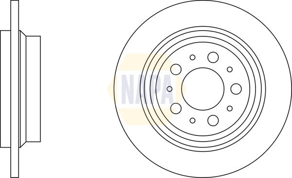 Napa NBD5358 Brake Disc - 3