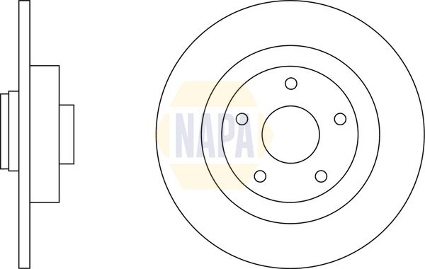 Napa NBD5362 Brake Disc - 1