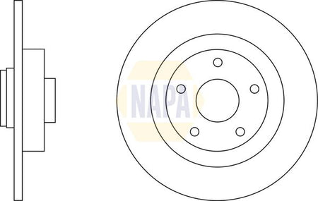 Napa NBD5362 Brake Disc - 1