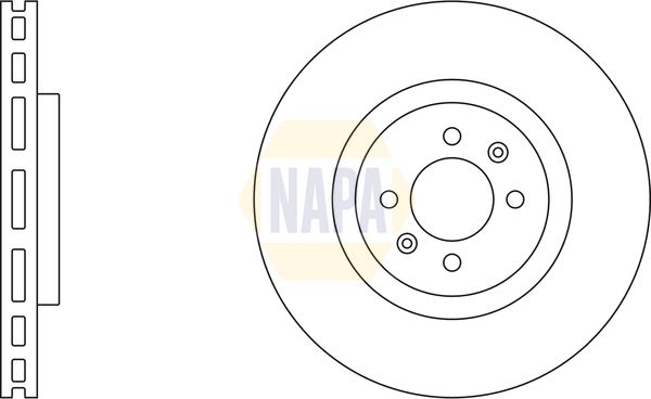 Napa NBD5363 Brake Disc - 1