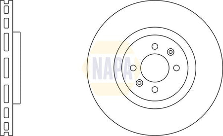 Napa NBD5363 Brake Disc - 1
