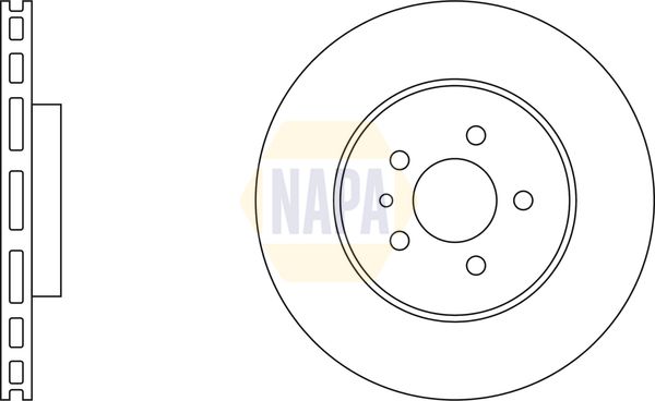 Napa NBD5365 Brake Disc - 2