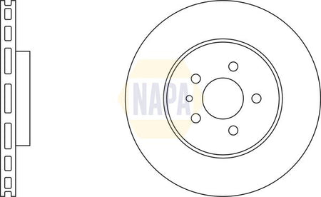 Napa NBD5365 Brake Disc - 2