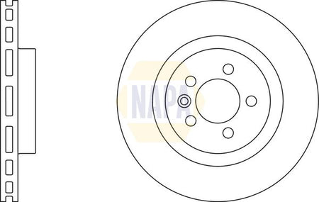 Napa NBD5366 Brake Disc - 1