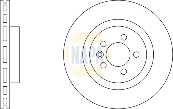 Napa NBD5366 Brake Disc - 1