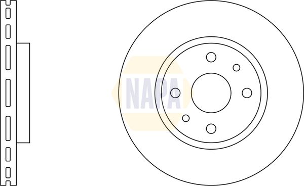 Napa NBD5370 Brake Disc - 5