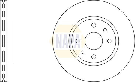 Napa NBD5370 Brake Disc - 5