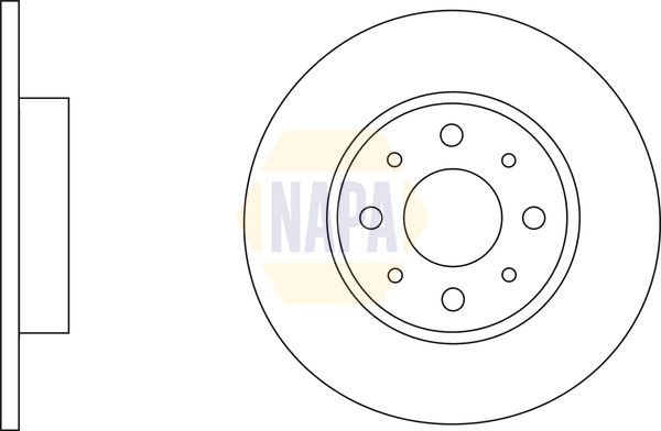 Napa NBD5371 Brake Disc - 1