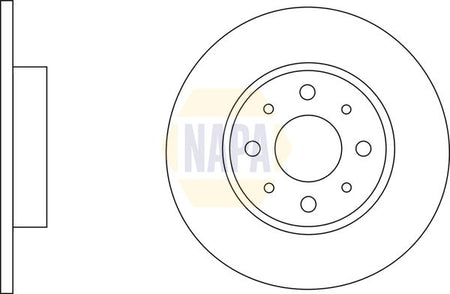 Napa NBD5371 Brake Disc - 1