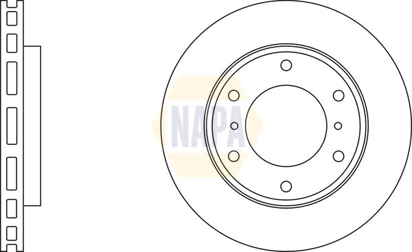 Napa NBD5376 Brake Disc - 1