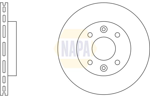 Napa NBD5387 Brake Disc - 2
