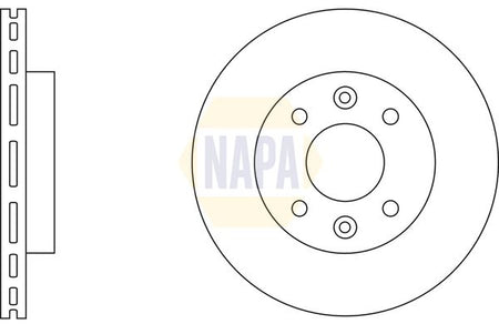 Napa NBD5387 Brake Disc - 2