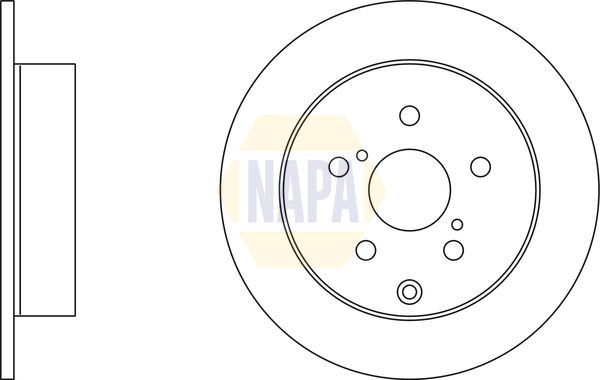 Napa NBD5401 Brake Disc - 1