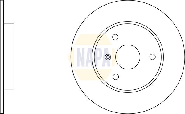 Napa NBD5412 Brake Disc - 1