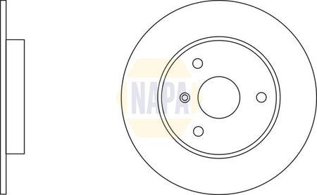 Napa NBD5412 Brake Disc - 1