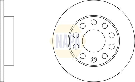 Napa NBD5419 Brake Disc - 2